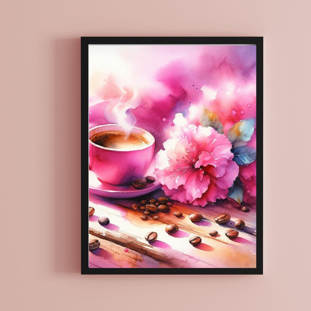 Pink Coffee Cup Décor Printables - KY designX