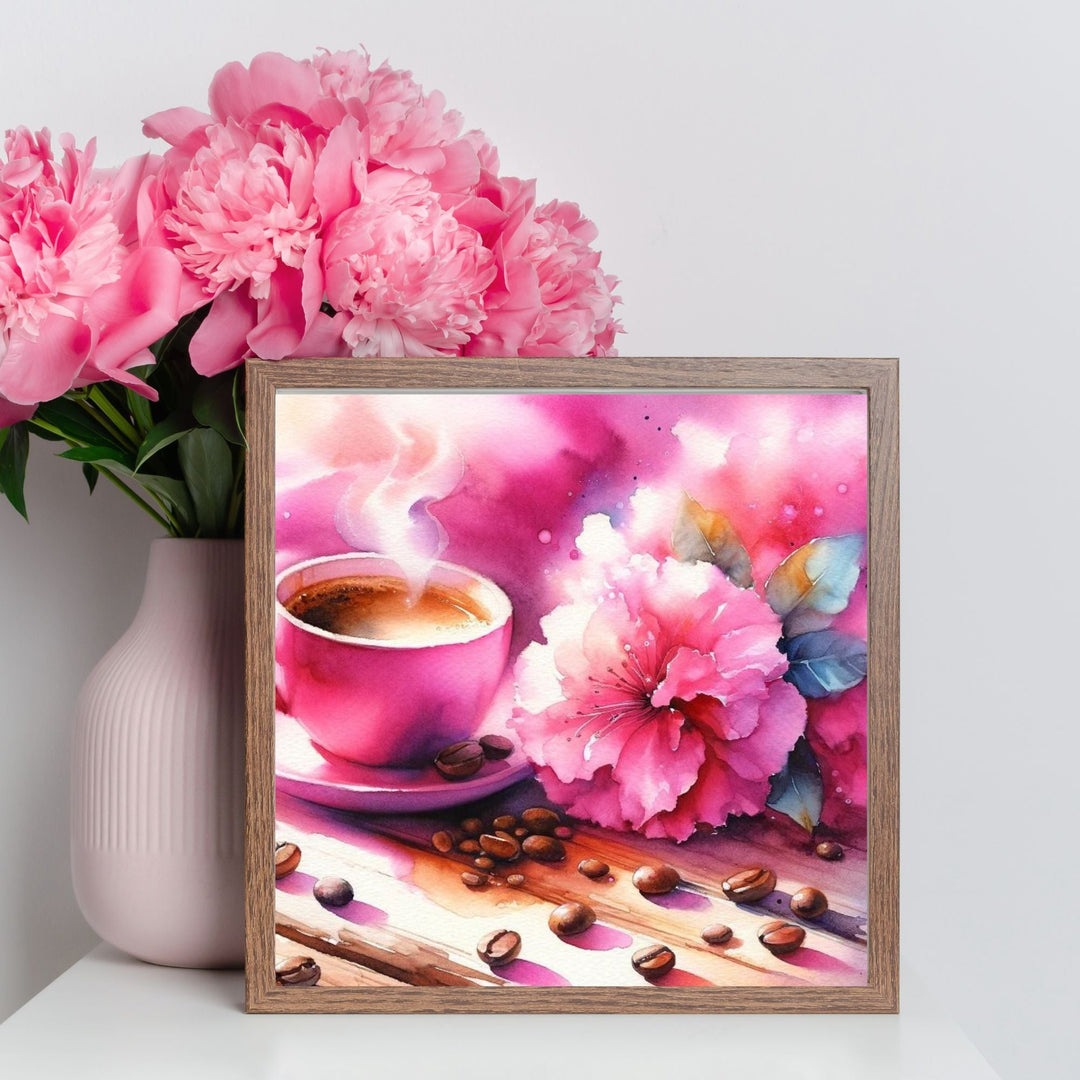 Pink Coffee Cup Décor Printables - KY designX