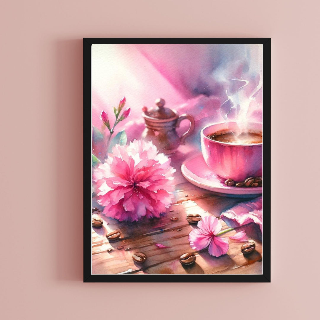 Pink Coffee Cup Décor Printables - KY designX