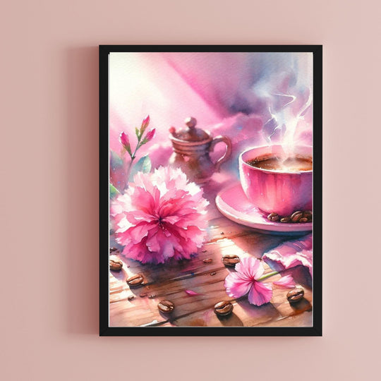 Pink Coffee Cup Décor Printables - KY designX