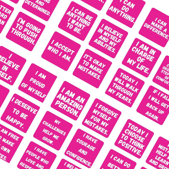 Pink Printable Affirmation Cards - KY designX