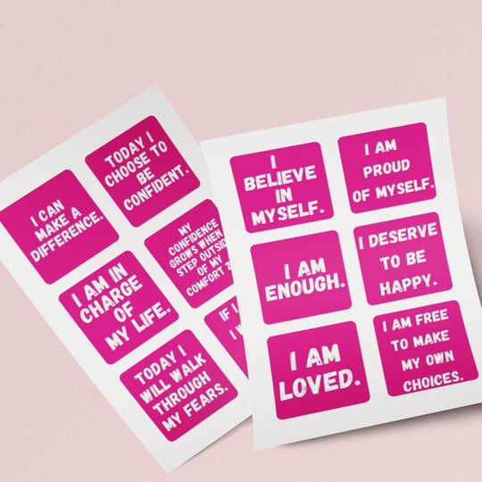 Pink Printable Affirmation Cards - KY designX