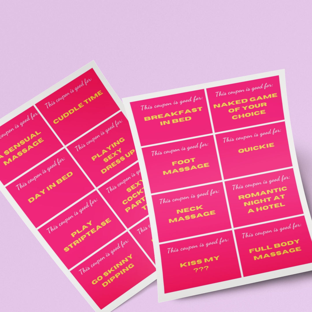 Pink Printable Love Coupons - KY designX