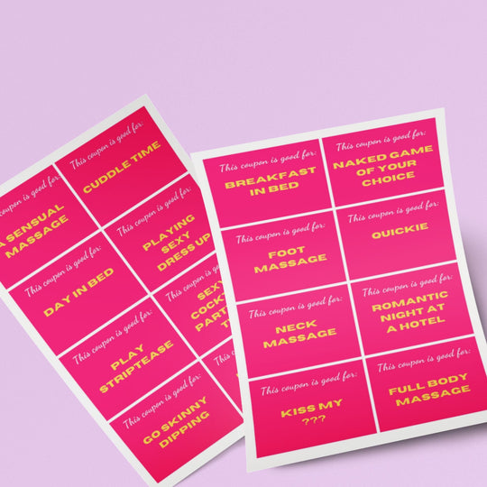 Pink Printable Love Coupons - KY designX