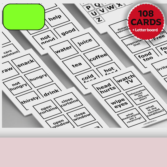 Printable Communication Cards for Hospital