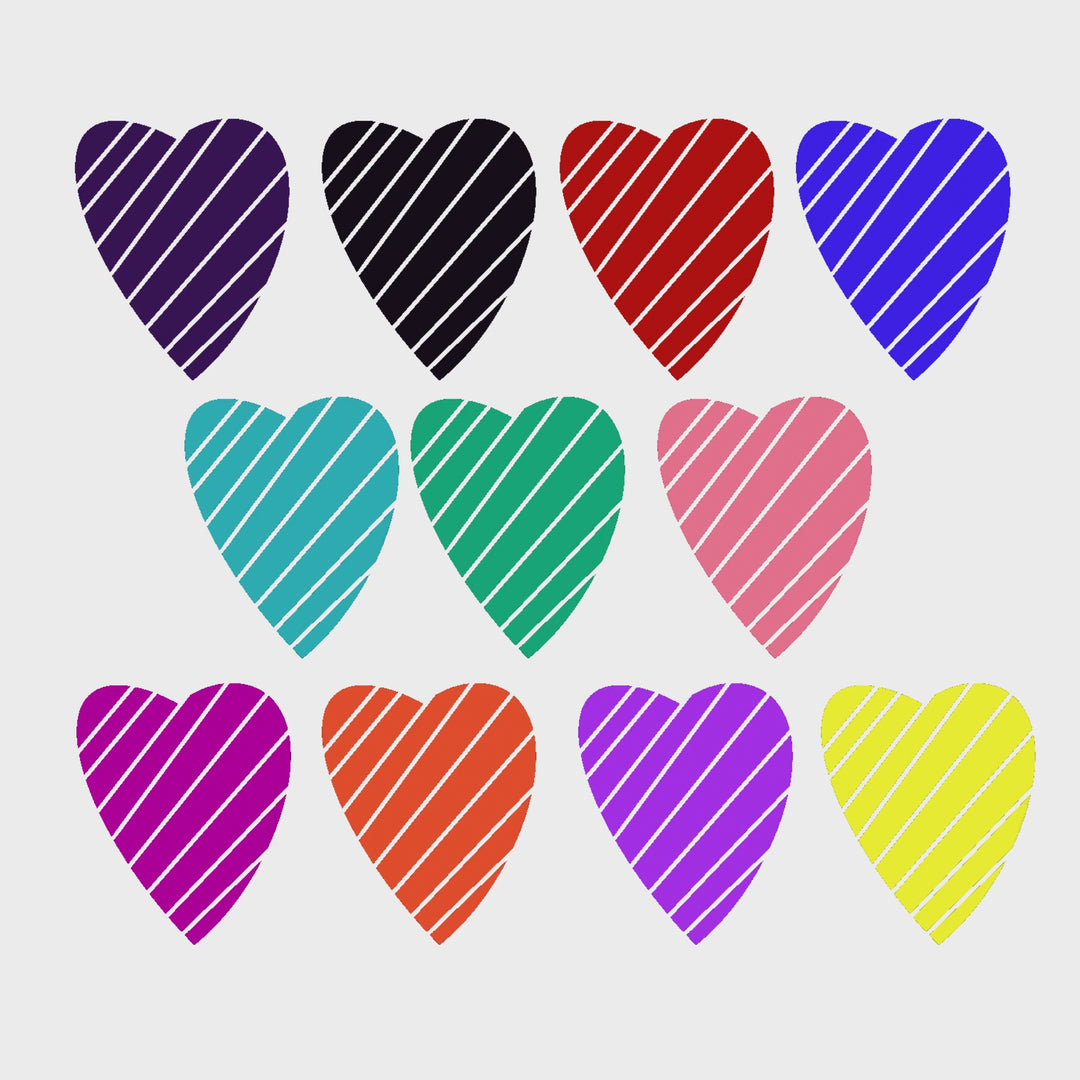 Video of the 11 animated gif hearts