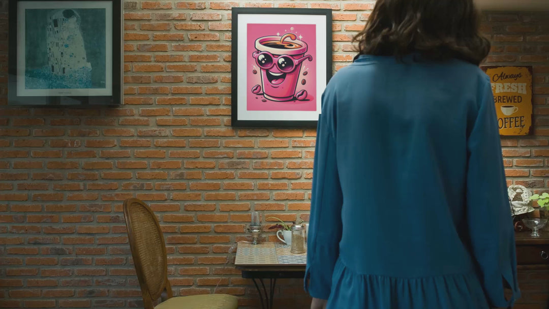 Coffee Lover Printable Wall Art - Fun Coffee Cup Poster