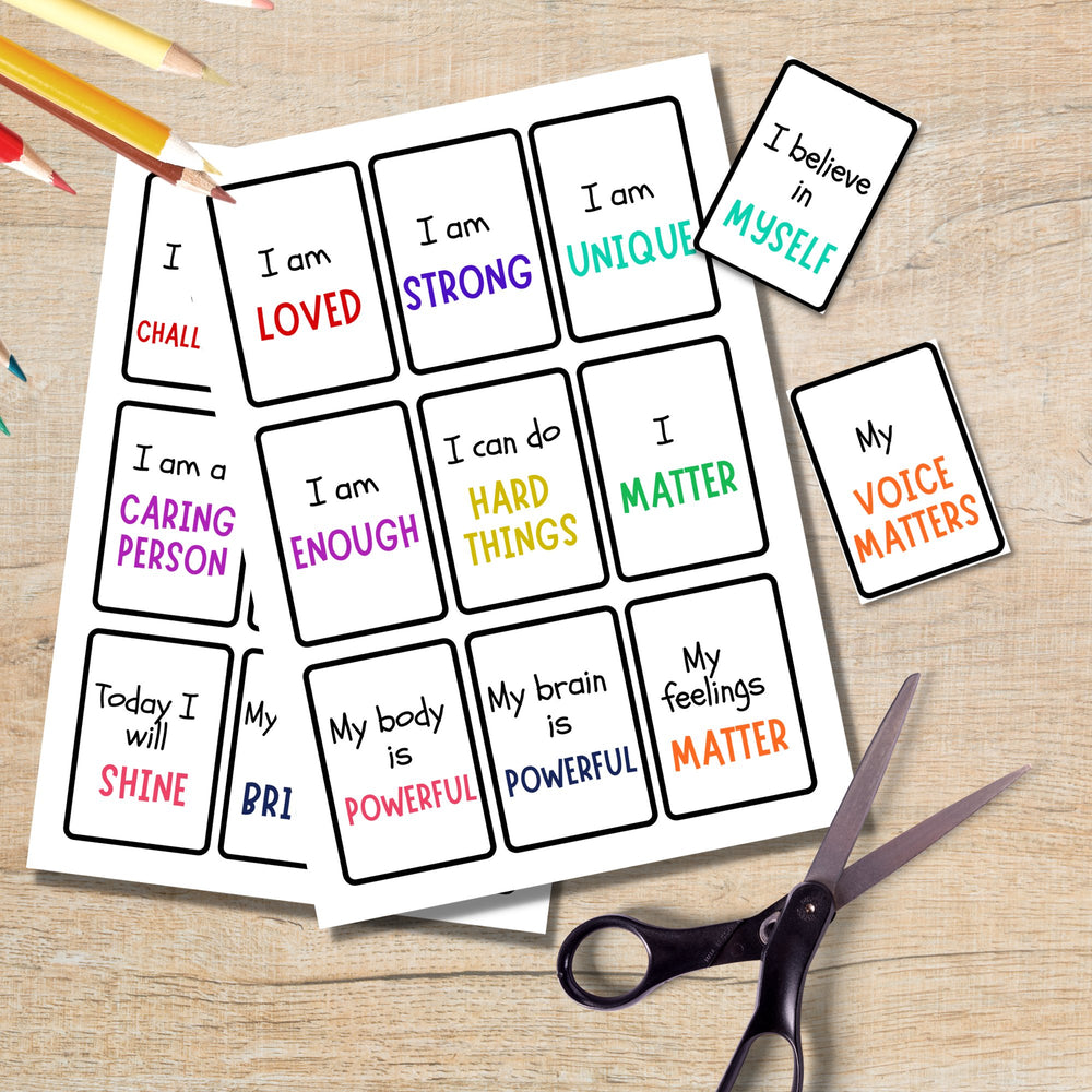 Printable Affirmation Cards for Children - KY designX