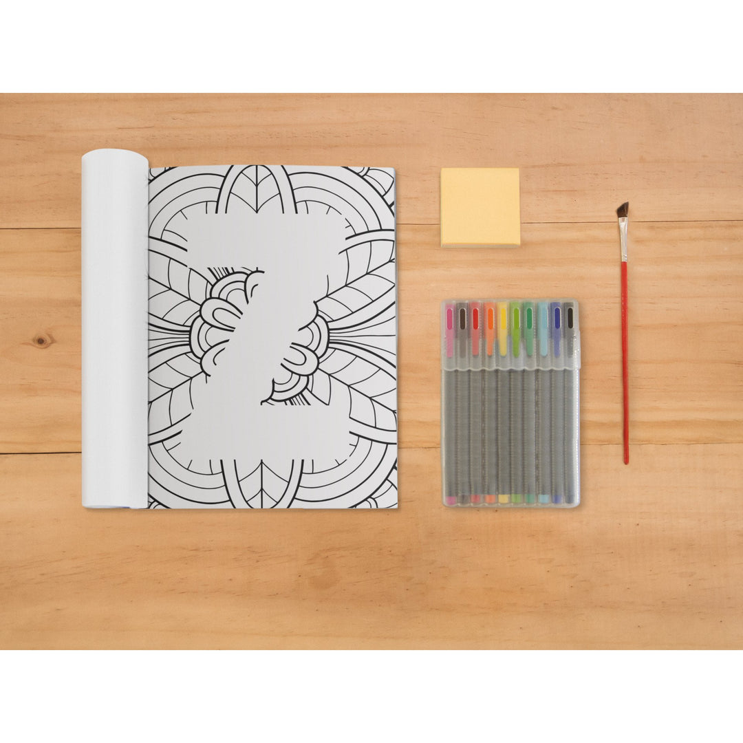 Printable Alphabet Mindfulness coloring book - KY designX