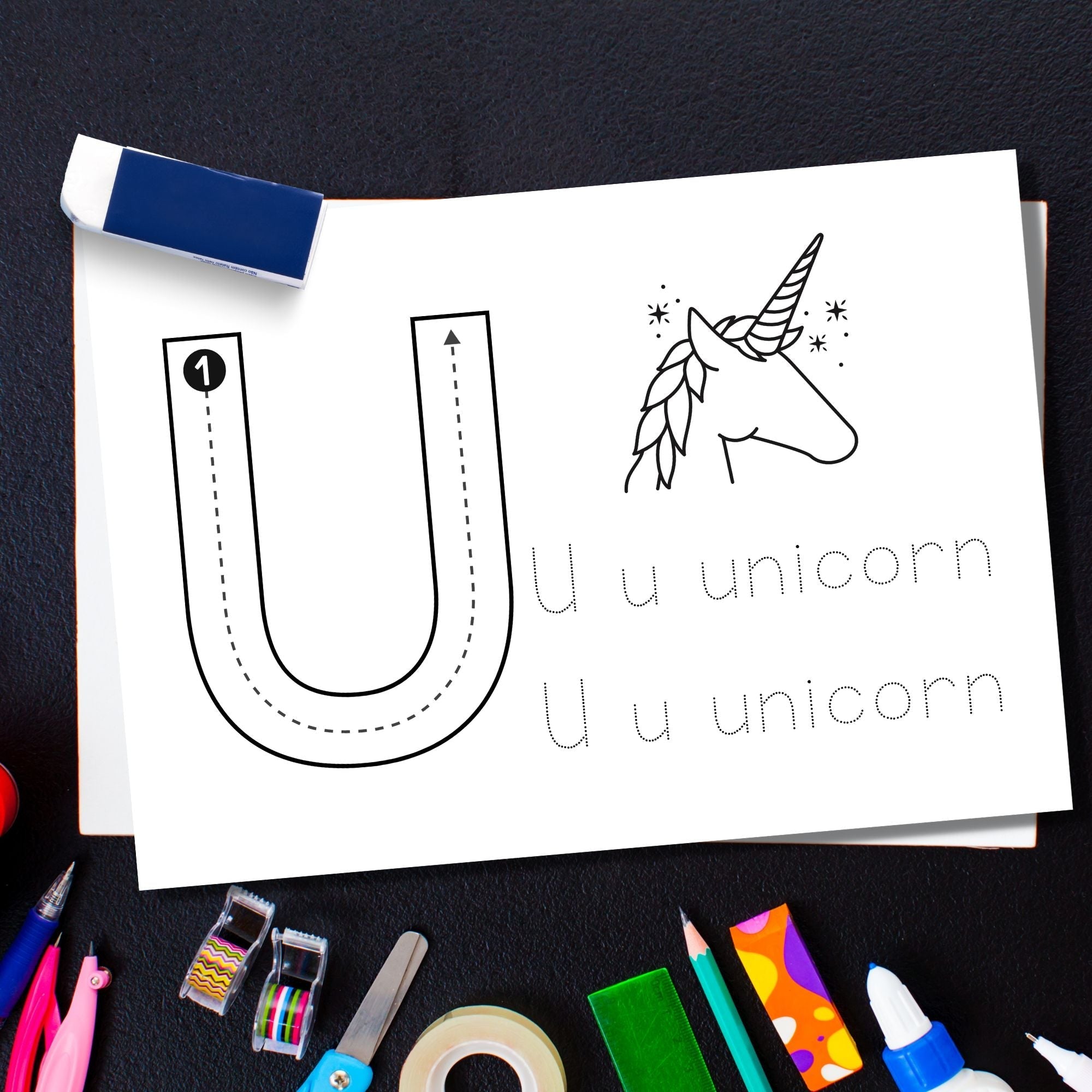 Printable Alphabet tracing and coloring worksheets for fine motor development - KY designX
