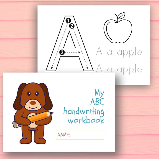 Printable Alphabet tracing and coloring worksheets for fine motor development - KY designX