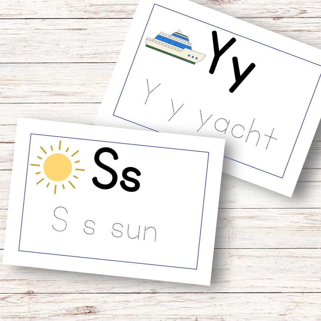 Printable Alphabet tracing worksheet - KY designX