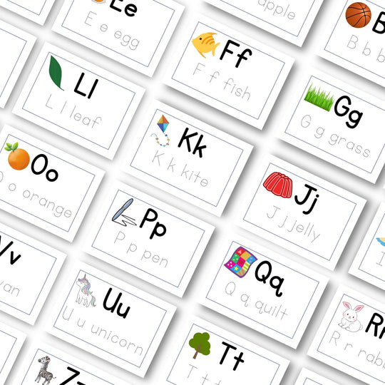 Printable Alphabet tracing worksheet - KY designX