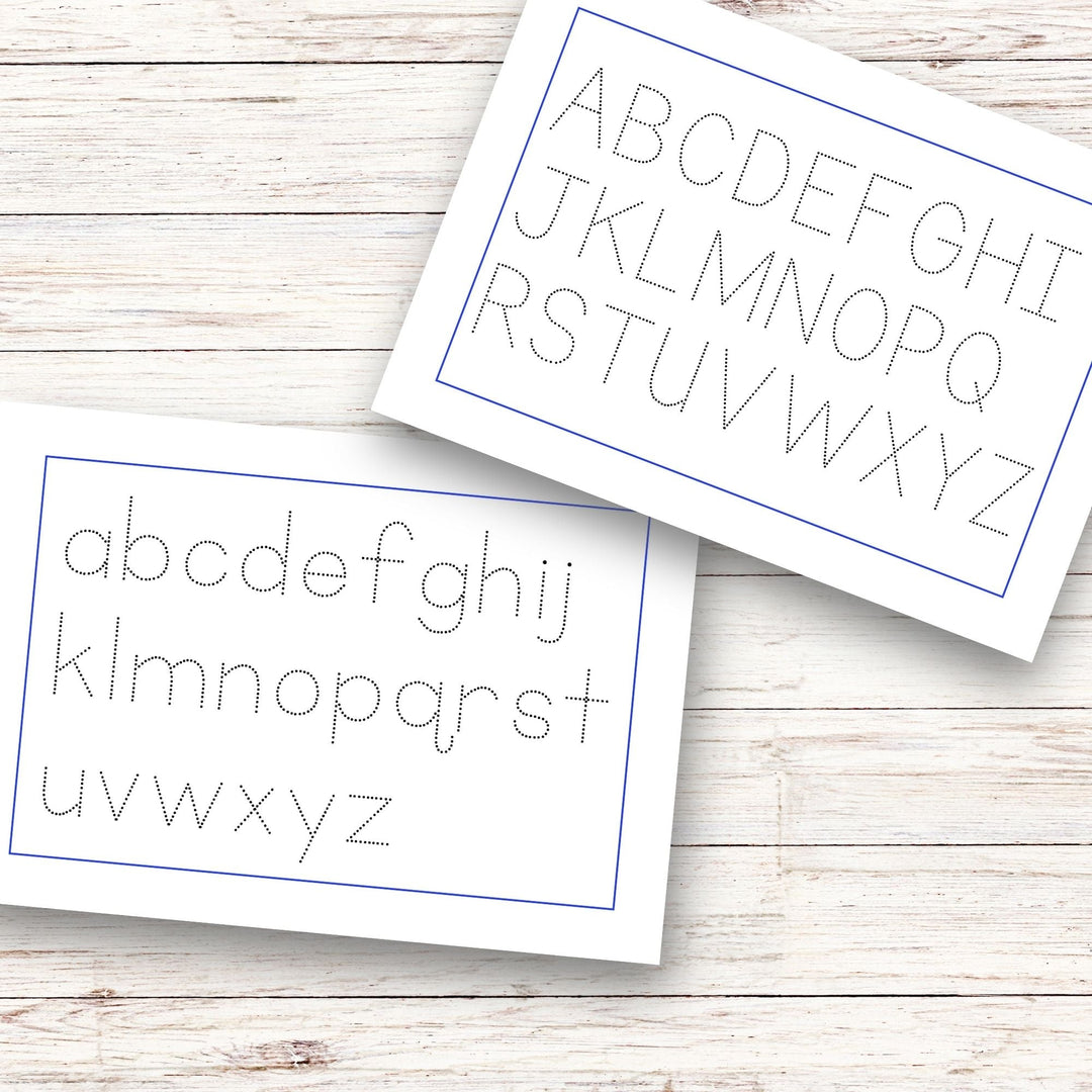 Printable Alphabet tracing worksheet - KY designX