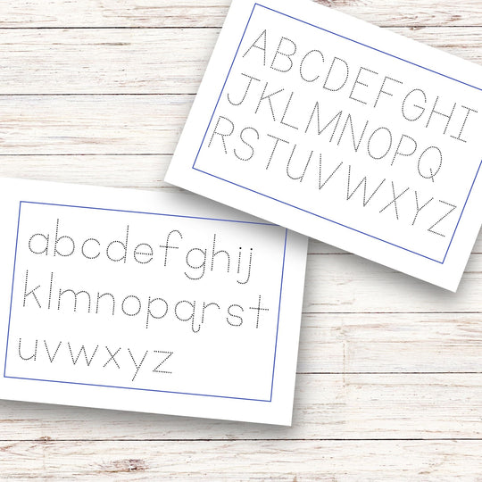 Printable Alphabet tracing worksheet - KY designX