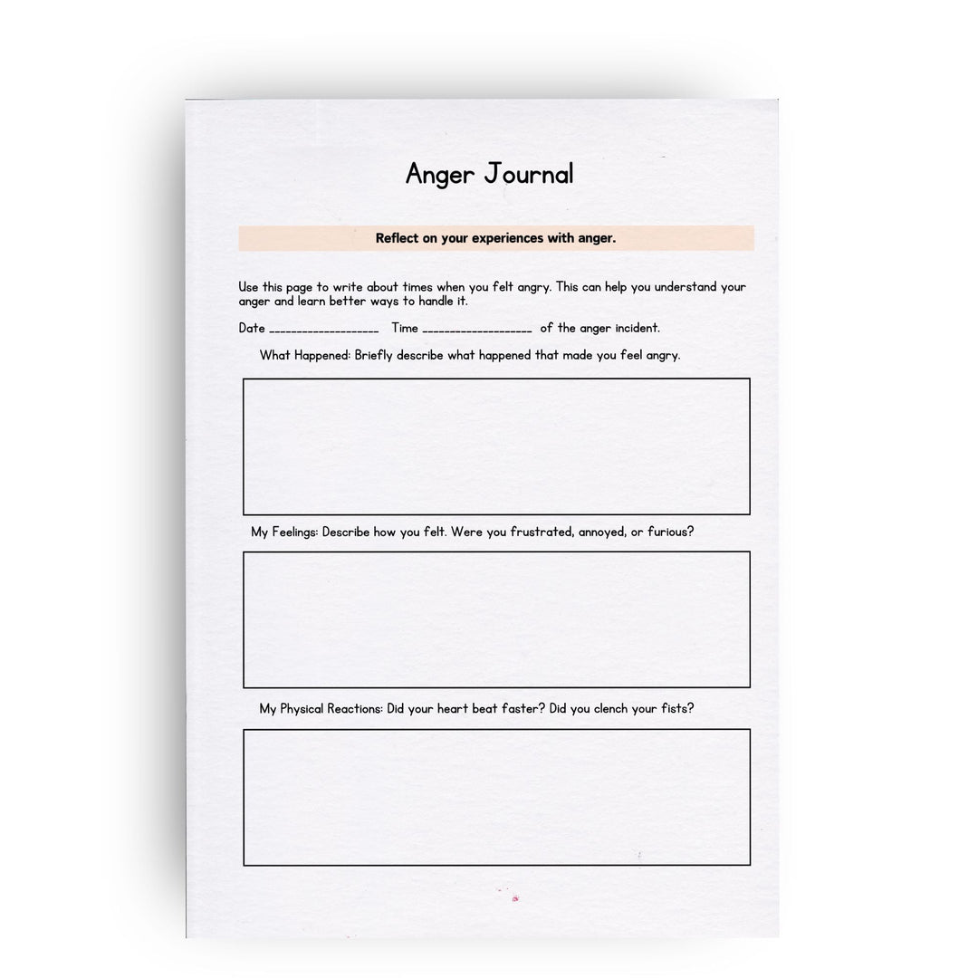Printable Anger Management Journal - KY designX
