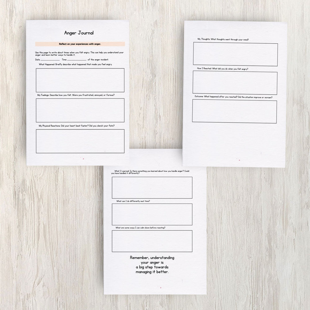 Printable Rage Journal Printable Anger Management Journal - KY designX