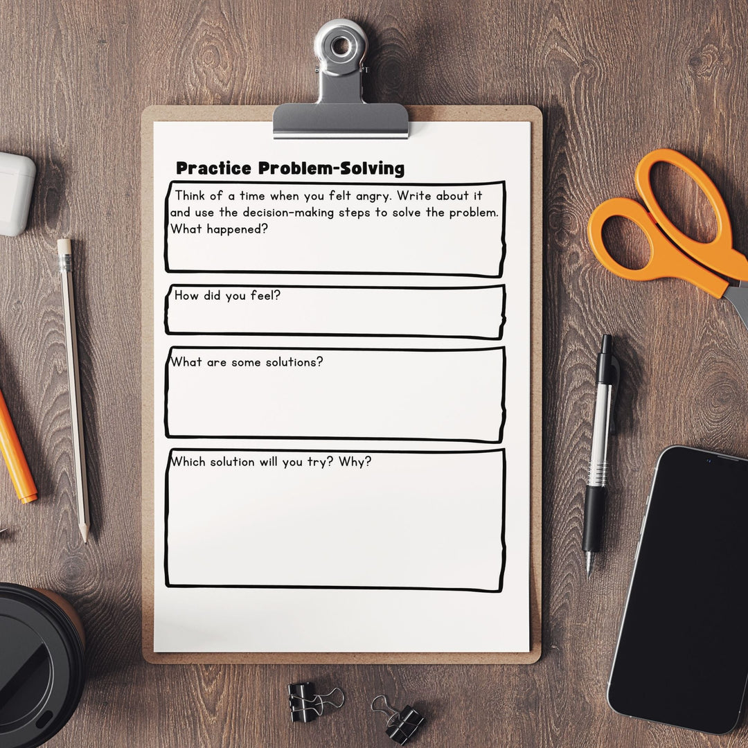 Printable Anger Management Workbook for kids and teens - KY designX
