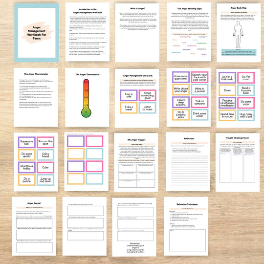 Printable Anger Management Workbook for Teens - KY designX