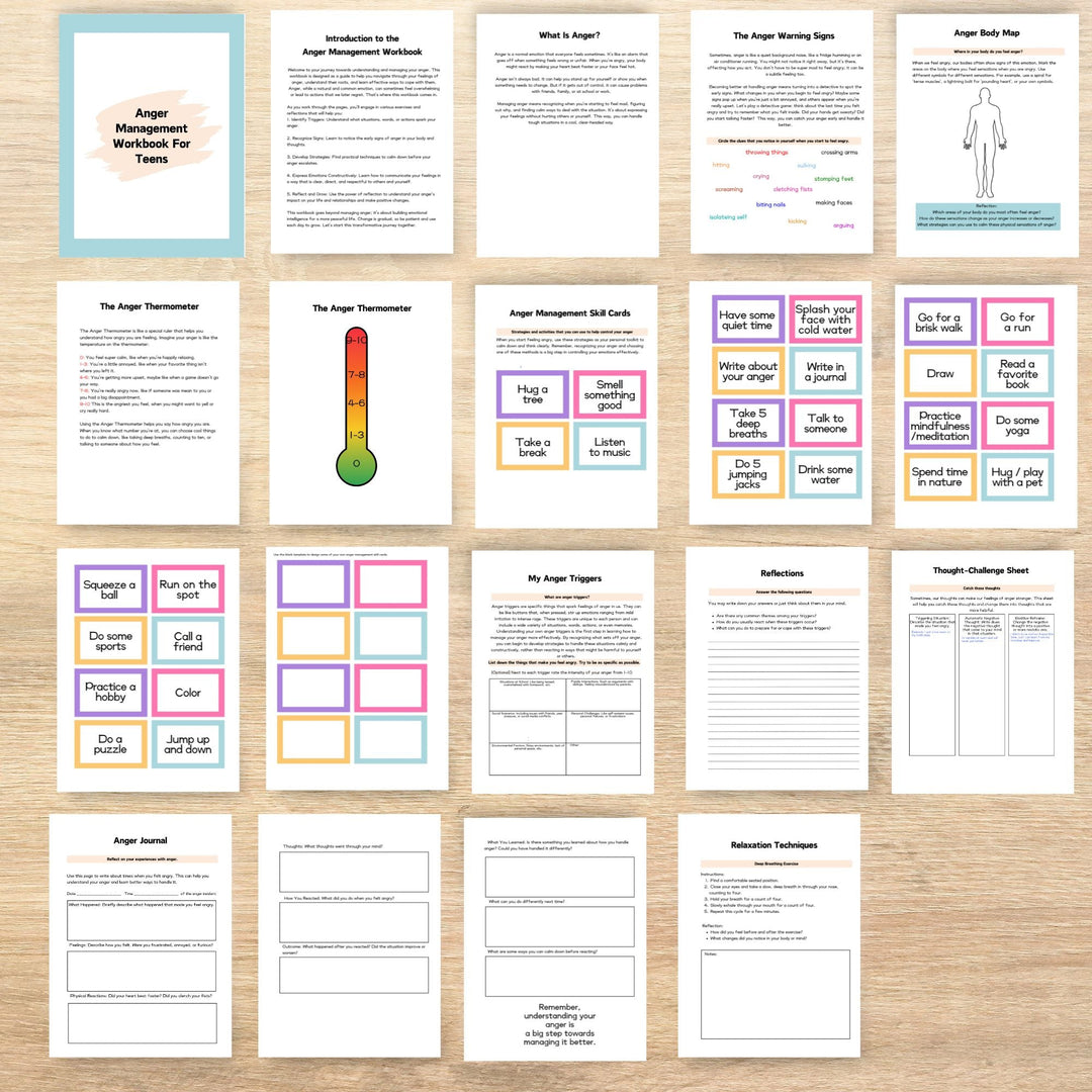 Printable Anger Management Workbook for Teens - KY designX