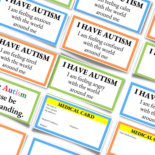 Printable autism Medical ID Card - KY designX