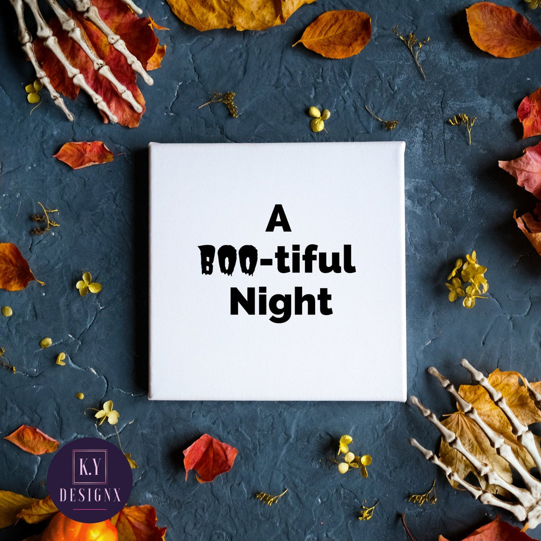 Printable 'Boo - tiful Night' wall art - KY designX