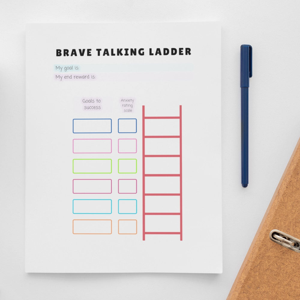 Printable brave talking ladder and scary chart - KY designX
