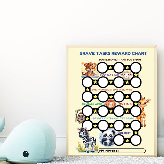 Printable Brave Tasks Reward Chart - KY designX