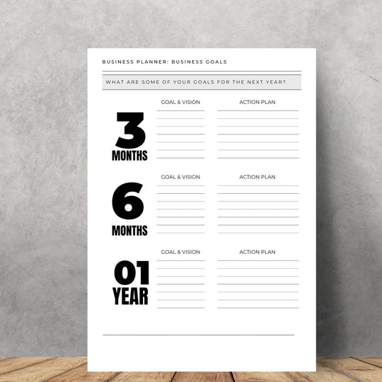 Printable Business Planner and Branding Workbook - KY designX