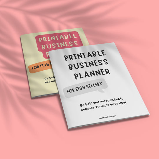 Printable Business Planner for Etsy Sellers ky designx