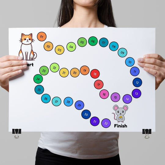 Printable Cat and Mouse Board Game - KY designX