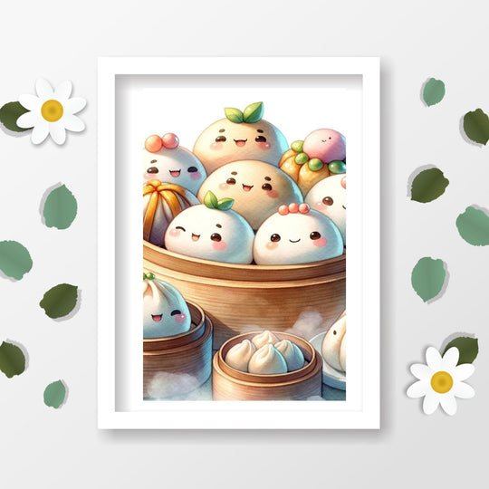 Printable Chinese Dim Sum Wall Art - KY designX