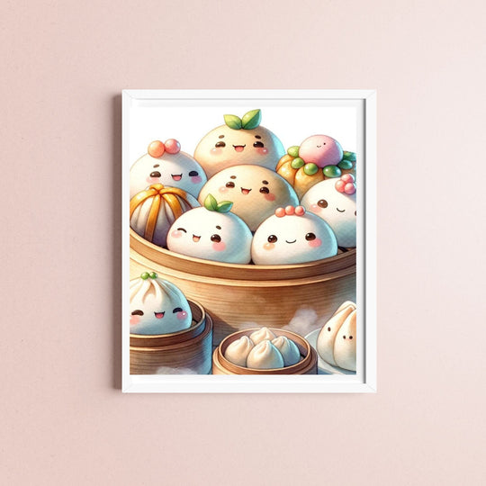 Printable Chinese Dim Sum Wall Art - KY designX