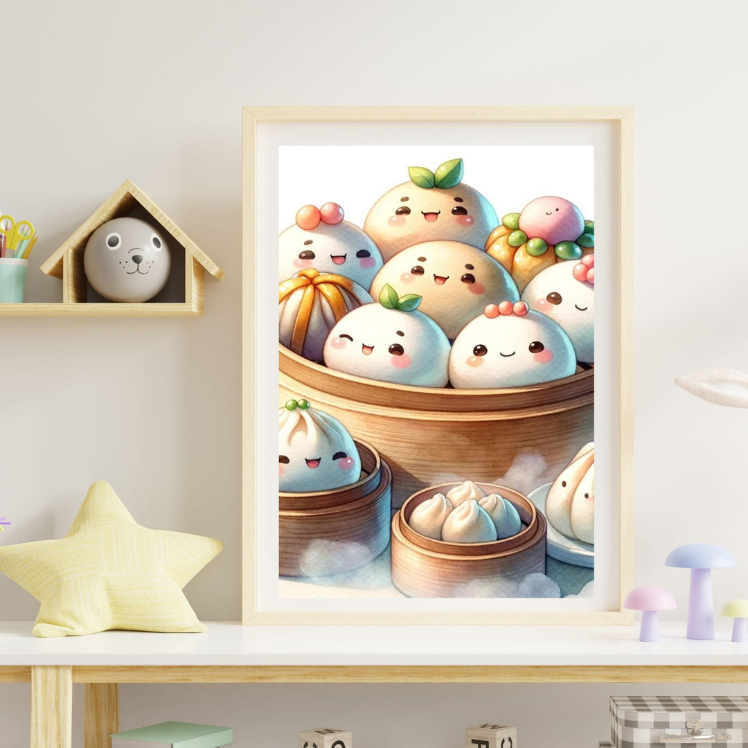 Printable Chinese Dim Sum Wall Art - KY designX