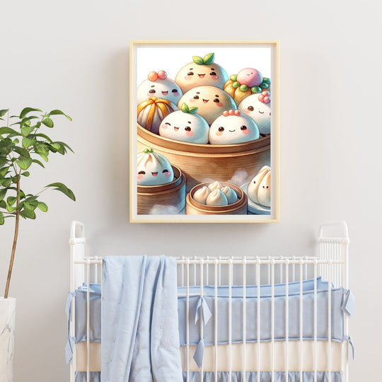 Printable Chinese Dim Sum Wall Art - KY designX