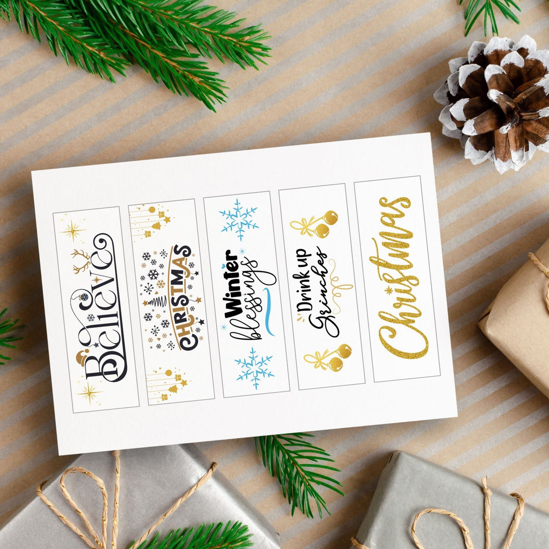 Printable Christmas Bookmarks - KY designX