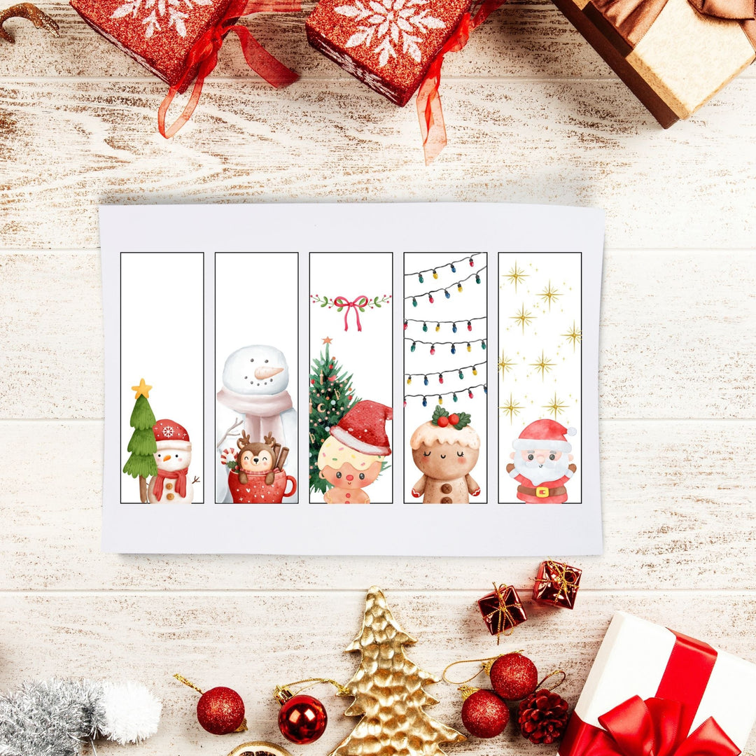 Printable Christmas Bookmarks for children - KY designX