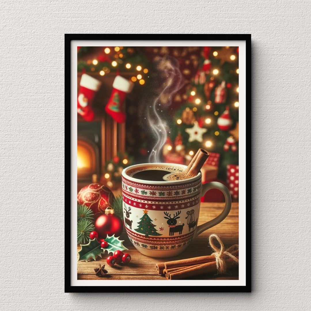 Printable Cinnamon Coffee Christmas wall decor - KY designX