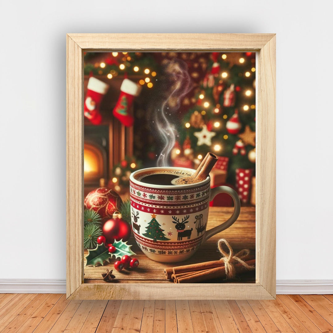 Printable Cinnamon Coffee Christmas wall decor - KY designX