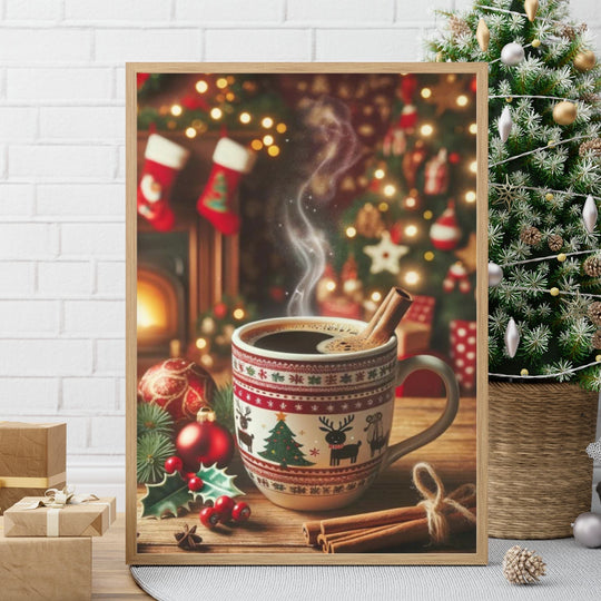 Printable Cinnamon Coffee Christmas wall decor - KY designX