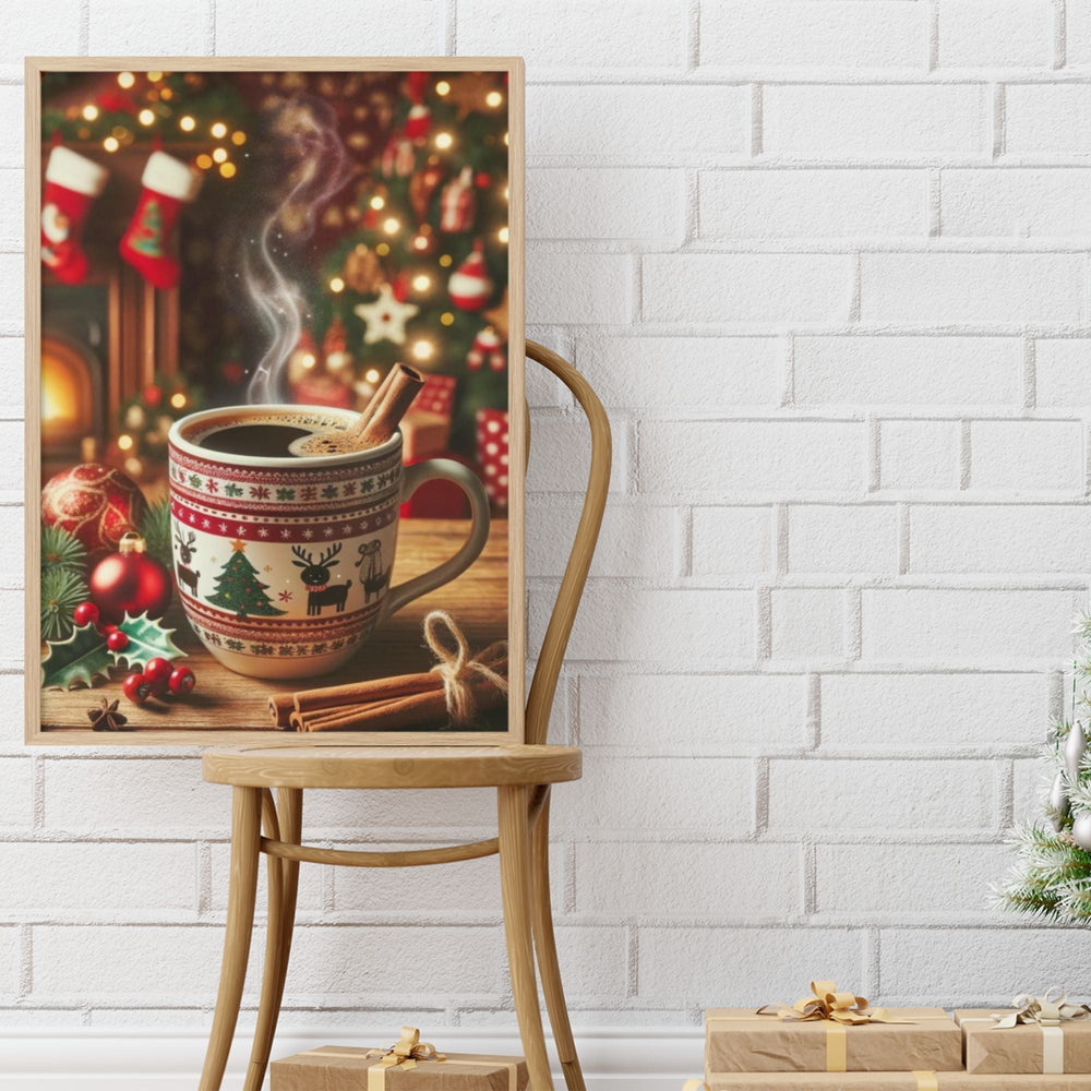 Printable Cinnamon Coffee Christmas wall decor - KY designX