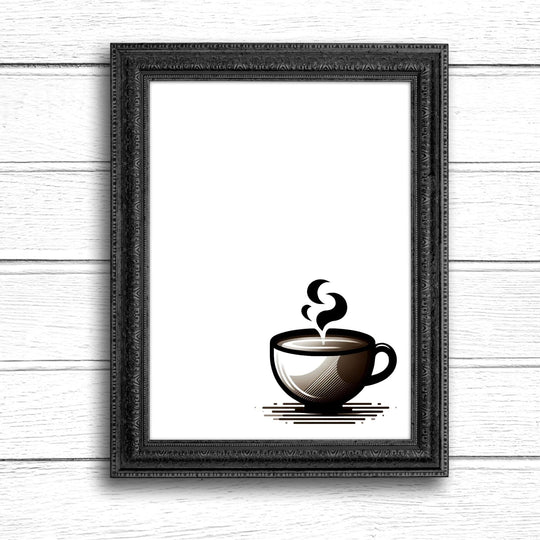 Printable Coffee Cup kitchen Wall Decor - KY designX