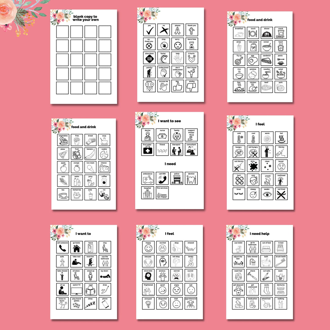 Printable Communication Boards for Adults - KY designX