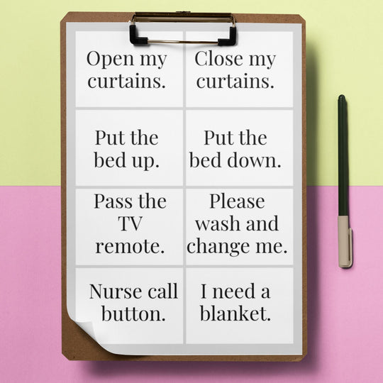 Printable Communication Cards for Adults - KY designX