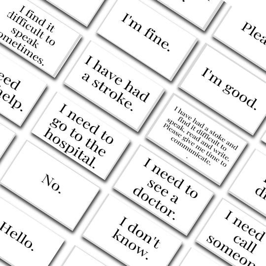 Printable Communication Cards for Adults - KY designX