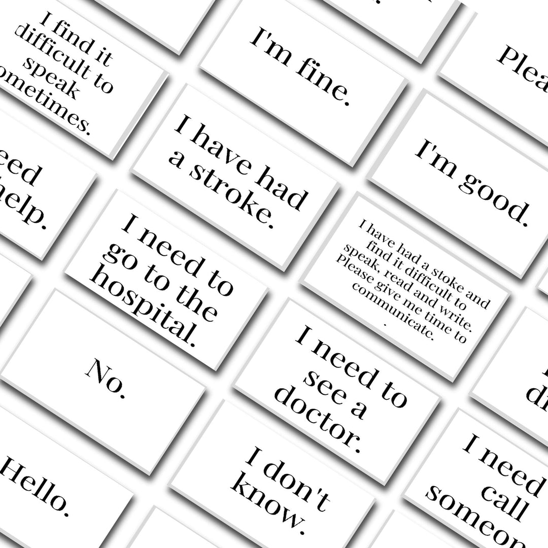 Printable Communication Cards for Adults - KY designX