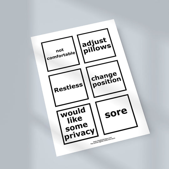 Printable Communication Cards for Hospital - KY designX