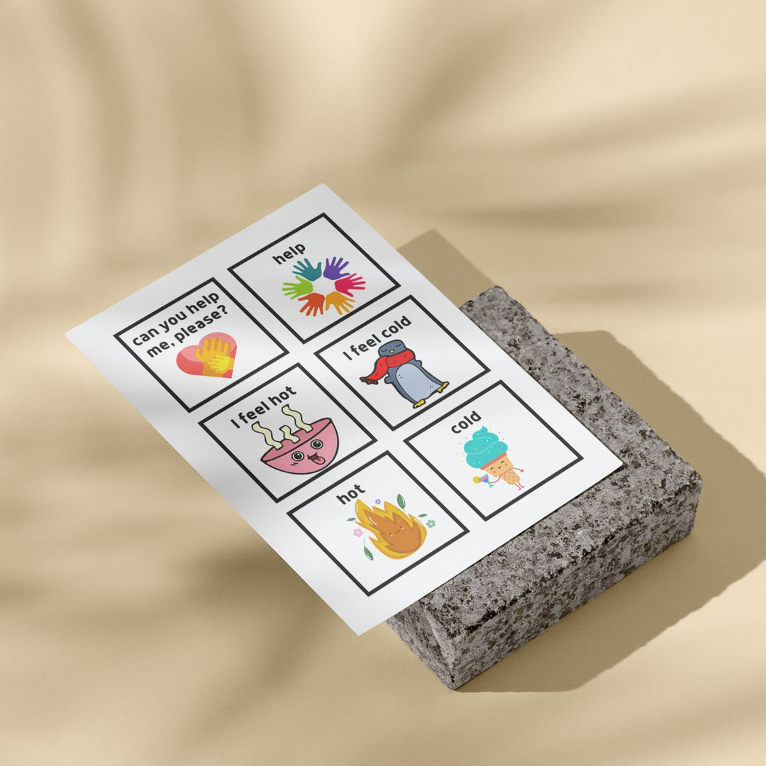 Printable Communication Cards for Selective Mutism - KY designX