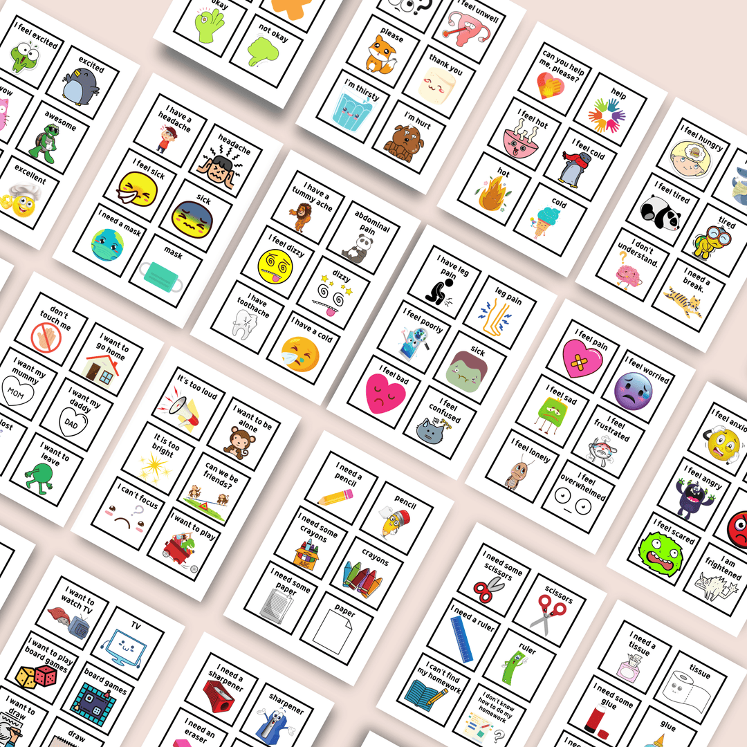 Printable Communication Cards for Selective Mutism - KY designX