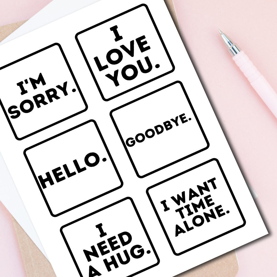 Printable Communication Exchange Cards - KY designX